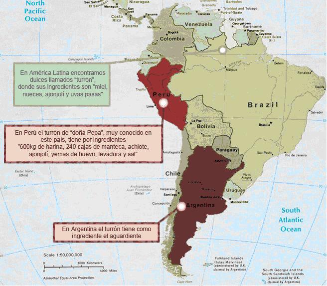 Turrón y América Latina